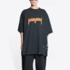 Metallica Kurzarm-T-Shirt Oversize-Passform „Black Orange“ 694576TMV880105