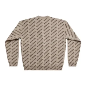 Mini-Pullover mit Allover-Logo „Beige“ 736247T32339977