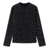Mini-Pullover mit Allover-Muster „Schwarz“ 730402TNVQ91073