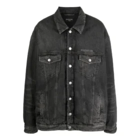 Mirror Padded Denim Jacke „Dark Grey“ 735744TBP471270