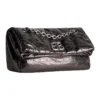 Monaco Kleine Kettenhandtasche metallisiert „Dunkelgrau“ 7659662AASD1314
