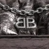 Monaco Kleine Kettenhandtasche metallisiert „Dunkelgrau“ 7659662AASD1314