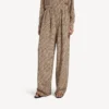 Monogram-Pyjama-Hose für Damen in Beige/Schwarz Monogram-Pyjama-Hose für Damen in Beige/Schwarz