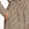 Monogram-Pyjama-Hose für Damen in Beige/Schwarz Monogram-Pyjama-Hose für Damen in Beige/Schwarz
