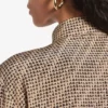 Monogramm-Hemd für Damen in Beige/Schwarz