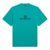 Mosaik-Logo BB-Alphabet, lockere Passform, Distressed-Optik, Kurzarm, Unisex, Blau 651795TKVF53660