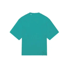 Mosaik-Logo BB-Alphabet, lockere Passform, Distressed-Optik, Kurzarm, Unisex, Blau 651795TKVF53660