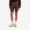 Nahtlose Techwear-Radsportshorts für Damen in Mokka Nahtlose Techwear-Radsportshorts für Damen in Mokka