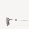Nano Cat Damen-Sonnenbrille in Silber Nano Cat Damen-Sonnenbrille in Silber