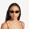 Nano Cat Damen-Sonnenbrille in Silber Nano Cat Damen-Sonnenbrille in Silber