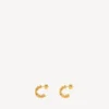 Nano-Creolen für Damen in glänzendem Gold Nano-Creolen für Damen in glänzendem Gold