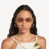Nano-D-Frame-Sonnenbrille für Damen in Hellgold