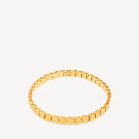 Nano-Mini-Link-Halskette für Damen in glänzendem Gold Nano-Mini-Link-Halskette für Damen in glänzendem Gold