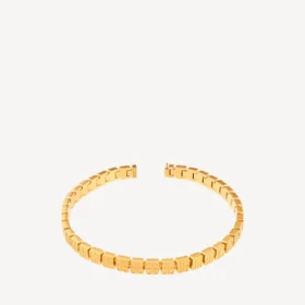 Nano-Mini-Link-Halskette für Damen in glänzendem Gold Nano-Mini-Link-Halskette für Damen in glänzendem Gold