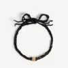 Nano-Ribbon-BB-Choker für Damen in Schwarz/Glänzendem Gold Nano-Ribbon-BB-Choker für Damen in Schwarz/Glänzendem Gold