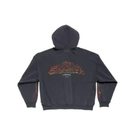 Offshore Zip-Up-Hoodie, Medium Fit „Black Faded“ 770939TPVM91568