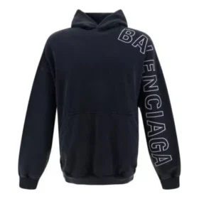 Outline Oversize-Hoodie „Black Faded“ 739024TOVV29034