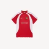 Oversize-Fußball-T-Shirt für Herren in Rot Oversize-Fußball-T-Shirt für Herren in Rot