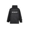Oversize-Parka aus Funktionsstoff mit Jersey-Einsatz „Schwarz“ 746450TOO321000
