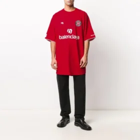 Oversized-Fußball-T-Shirt „Red White“ 641666TJV056540