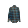Oversized-Langarmhemd aus Flanell mit Karomuster „Blue Red“ 715030TMM116305