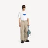 Oversized-T-Shirt für Herren von Wet Brush in Weiß Oversized-T-Shirt für Herren von Wet Brush in Weiß