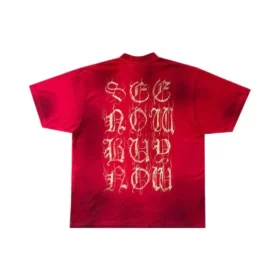 Oversized-T-Shirt mit Heavy-Metal-Logo „Red“ 739784TOVE16400