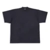 Oversized-T-Shirt mit Lasche „Schwarz“ 694576TMVJ21151