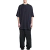 Oversized-T-Shirt mit Lasche „Schwarz“ 694576TMVJ21151