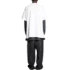 Oversized-T-Shirt mit Lochmuster „White“ 761460TPVD49000