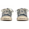 Paris Distressed Denim Pantoletten „Blue“ 693952W3RCL4090