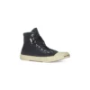 Paris High-Top-Sneaker „Schwarze, zerrissene Baumwolle und weißer Gummi“ 688752W3RC11090