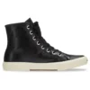 Paris High-Top-Sneaker „Schwarzes Leder und weißer Gummi“ 688756W3RCA1090