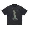 Paris Liberty T-Shirt „Schwarz“ 764235TQVR91083