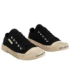 Paris Low-Top-Sneaker „Schwarz, zerrissene Baumwolle und weißer Gummi“ 688757W3RC21090