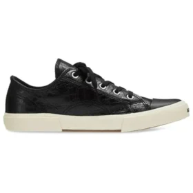Paris Low-Top-Sneaker „Schwarze, zerrissene Baumwolle und weißer Gummi“ 688754W3RCB1090