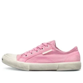 Paris Low-Top-Sneaker „Washed Pink Cotton and White Rubber“ 688757W3RC25590