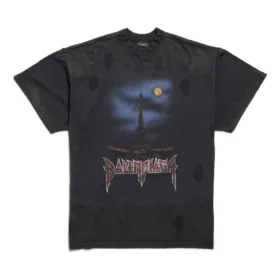 Paris Moon Double Front T-Shirt Oversized „Black“ 791615TQVY22020