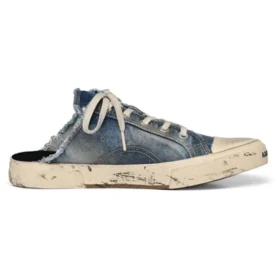 Paris Pantoletten in „Blau“ 693953W3RCL4090