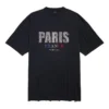 Paris Strass-T-Shirt-Kleid „Schwarz“ 777750TRVL71000