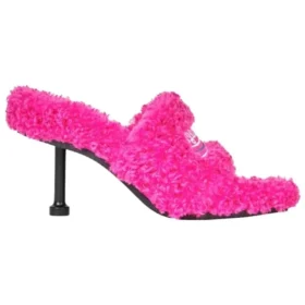 Pelzbesetzte High Heels mit 80-mm-Absatz „Pink“ 656632W2DO15096 Pelzbesetzte High Heels mit 80-mm-Absatz „Pink“ 656632W2DO15096