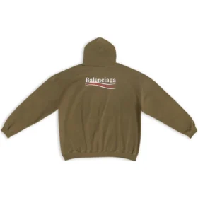 Political Campaign Hoodie in weiter Passform „Khaki“ 620973TKVI92463