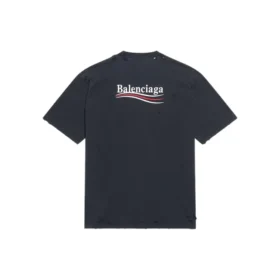 Political Campaign T-Shirt, Large-Fit „Washed Black“ 641675TKVJ19034