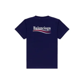 Political Campaign T-Shirt, mittlere Passform „Pacific Blue White“ 620967TKVJ11195
