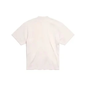 Politisches Stencil-T-Shirt „White Black“ 764235TQVI59784