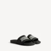 Pool-Sandalen für Herren in Schwarz/Weiß Pool-Sandalen für Herren in Schwarz/Weiß