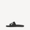 Pool-Sandalen für Herren in Schwarz/Weiß Pool-Sandalen für Herren in Schwarz/Weiß