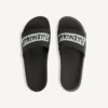 Pool-Sandalen für Herren in Schwarz/Weiß Pool-Sandalen für Herren in Schwarz/Weiß