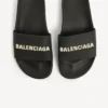 Pool-Sandalen für Herren in Schwarz/Weiß