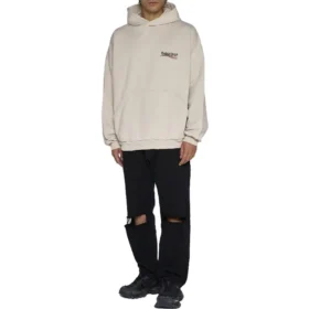 Popover-Hoodie „Political Campaign“ „Light Beige“ 739024TKVI99711